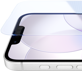 iPhone dix-sept-e, face avant avec Ceramic Shield 2, côté, blanc, boutons : Action, volume