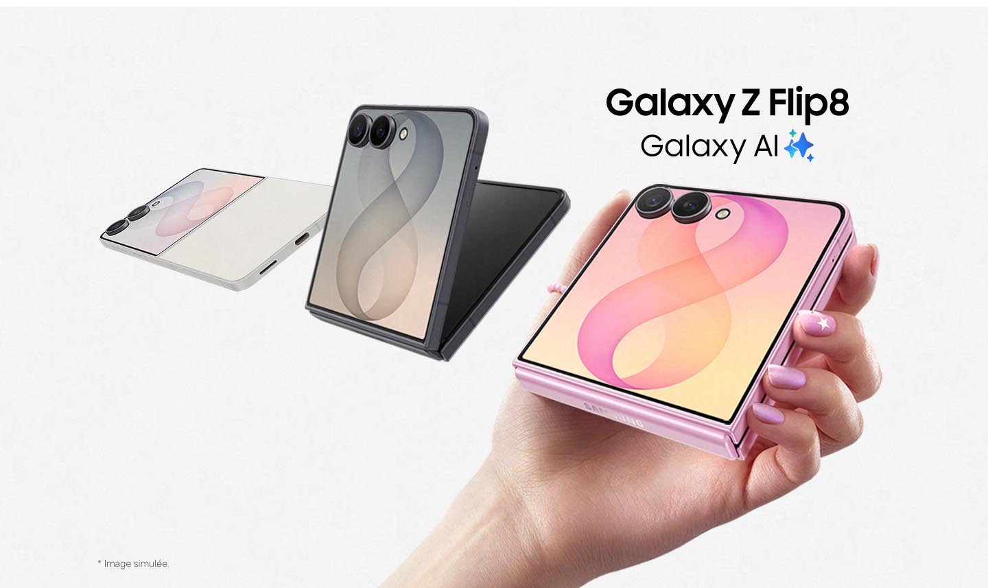 Galaxy Buds4 with the left and right earbud slightly tilted diagonally.
