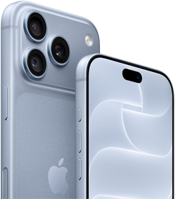 iPhone 18 Pro, glacier, front and back view showing Ceramic Shield, triple camera system
